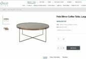 Felix Mirror Coffee Table 83cm Dia