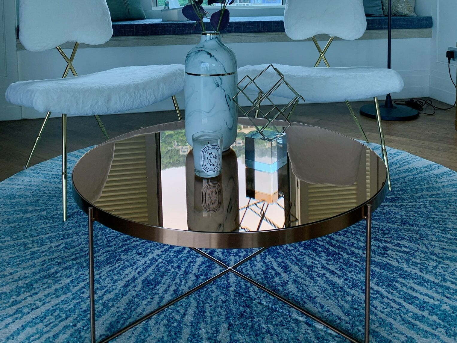 Felix Mirror Coffee Table 83cm Dia