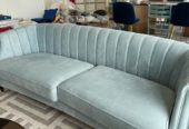 Indigo Sofa Blue Velvet X 2 pc 藍色絨面梳化 Size 225w x 95d x 76h cm