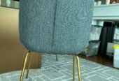 Grey velvet chair 灰色絲絨椅 x 2pc