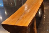 Live Edge Wooden Bench