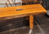 Live Edge Wooden Bench