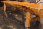 Live Edge Wooden Bench