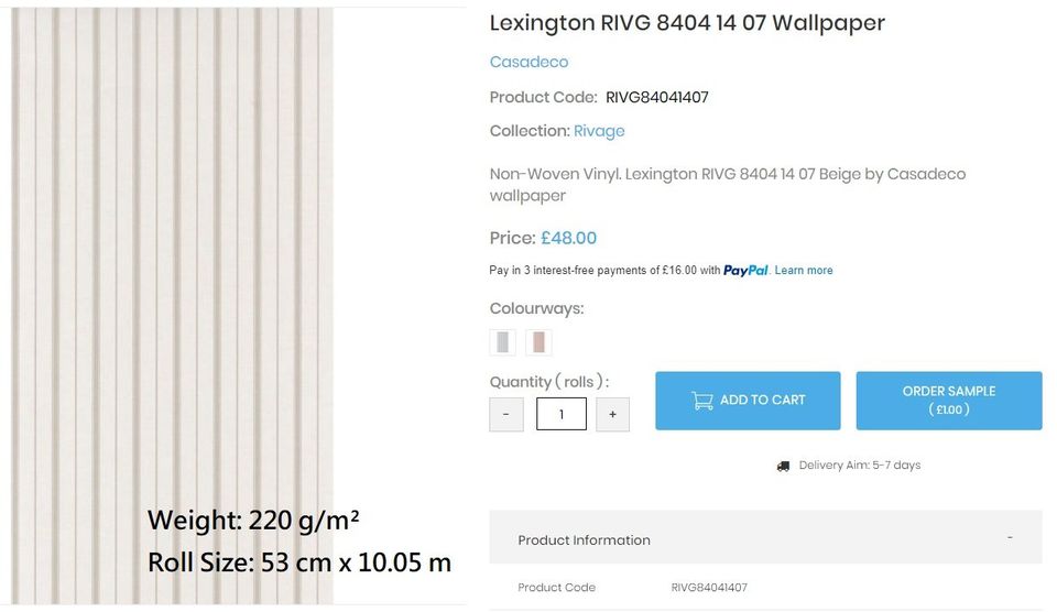 Non sticker CASADECO Wall Covering