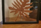 Wooden Frame 3d leaf cut Artwork