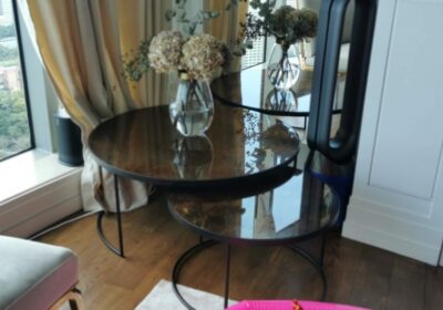 Antique-mirror-glass-table-Set..