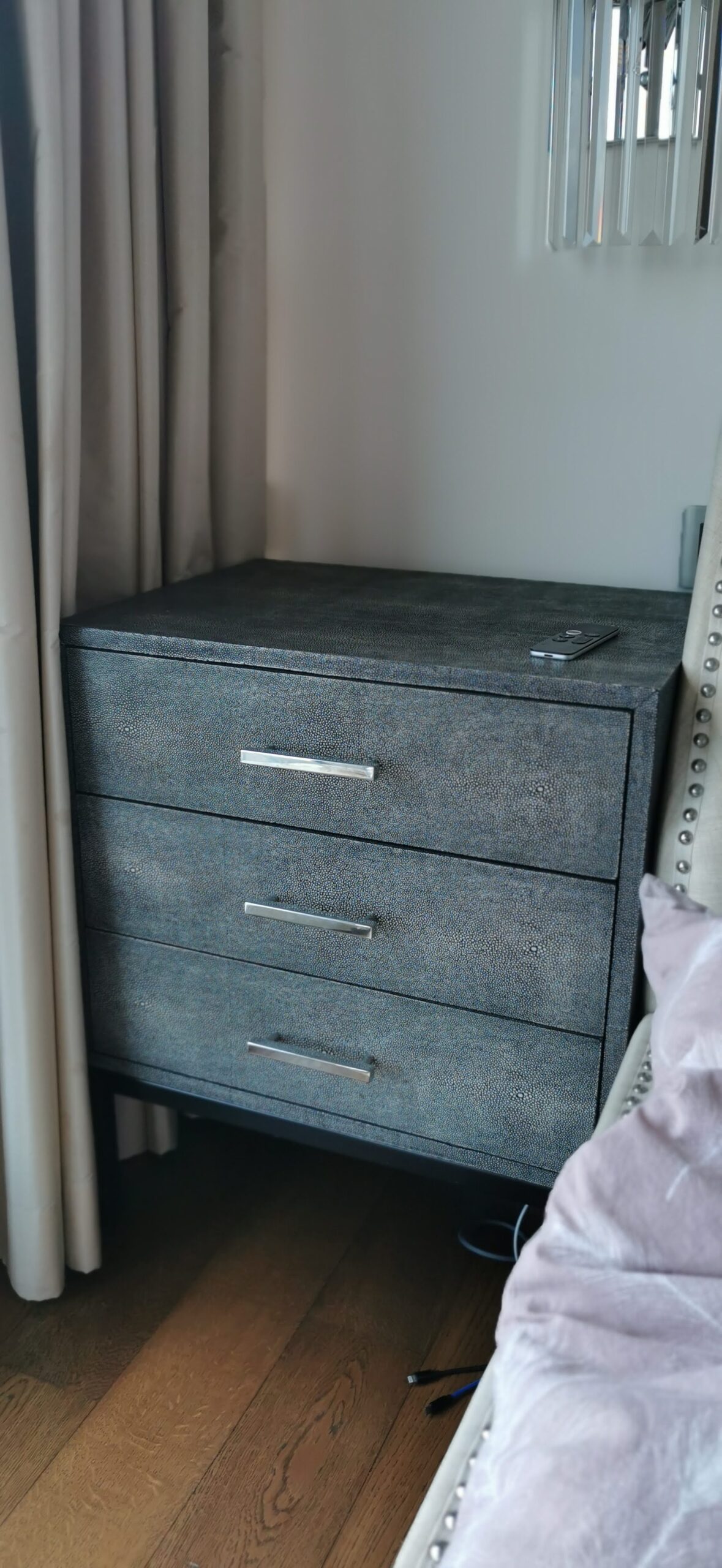 Darren Bedside Table Beige