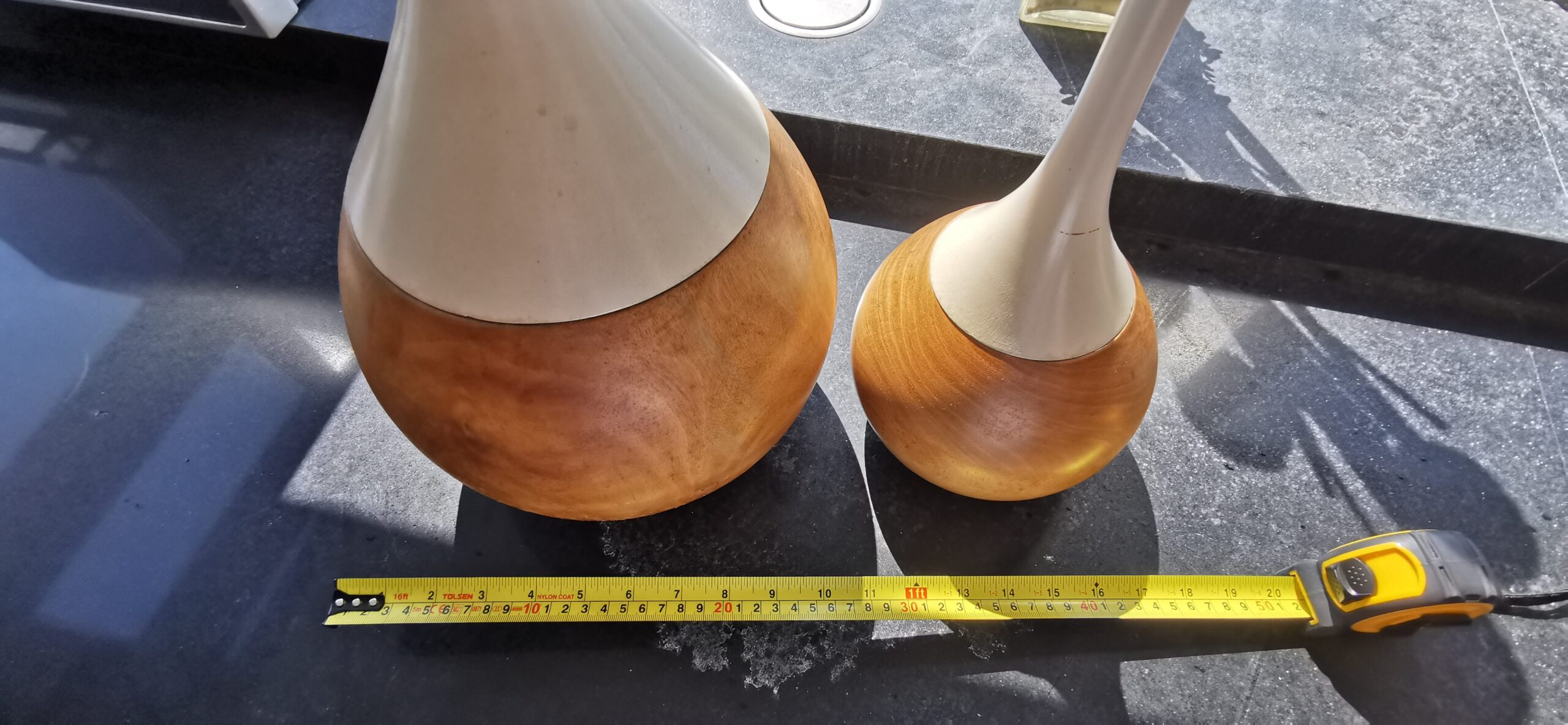 Pair of wood container