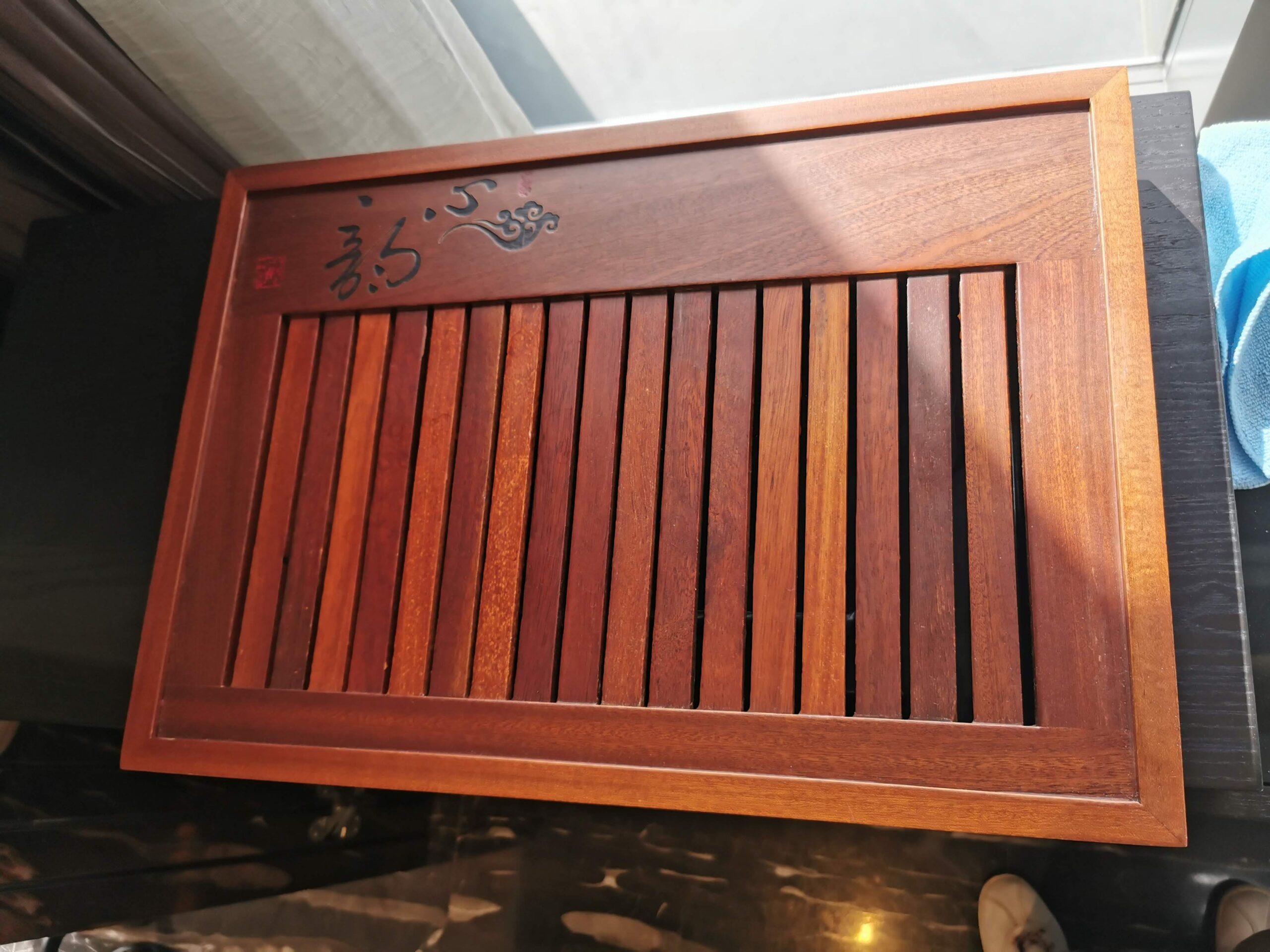 Chinese Wood Tea Tray