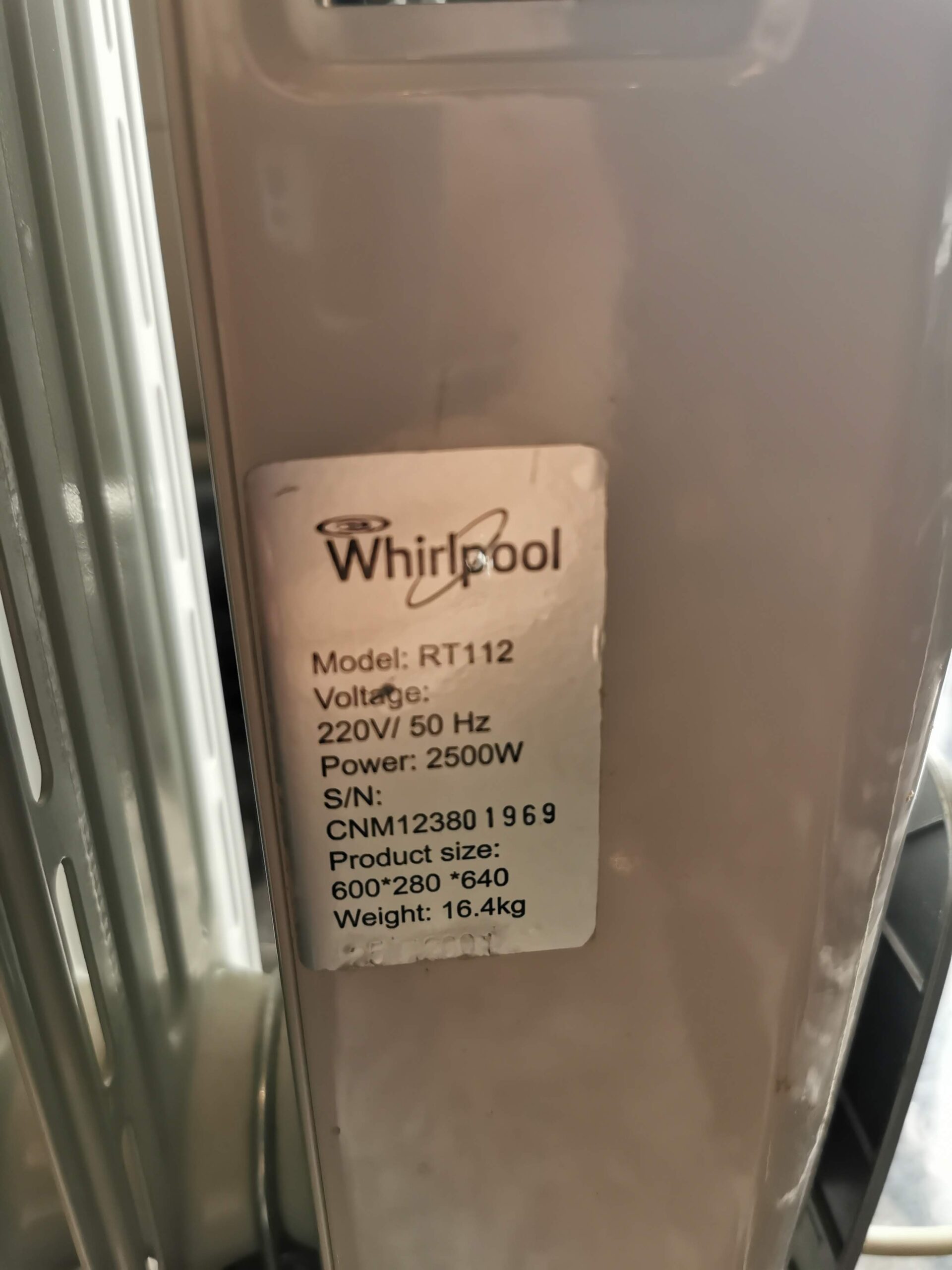 Whirlpool-RT112-Oil-Radiator