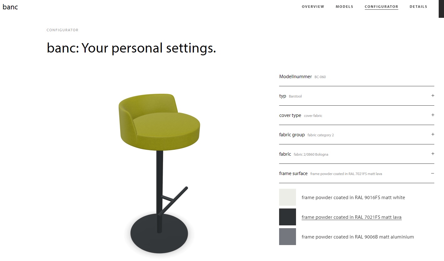 Banc barstool brunner